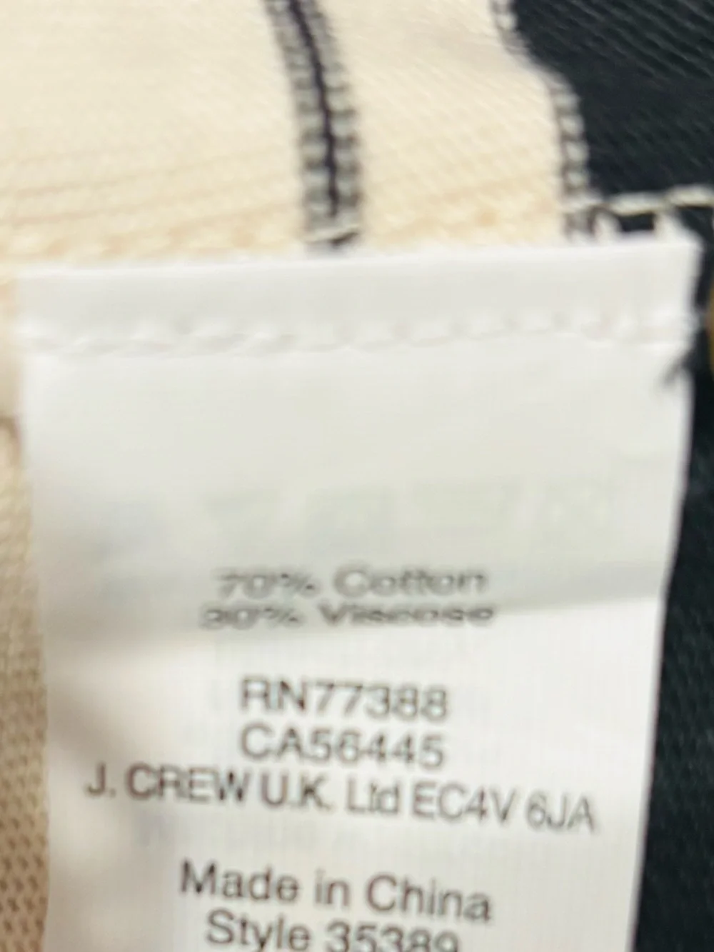 J. Crew ecru & black stripe fit and flare French minimalist mini dress.